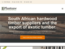 Tablet Screenshot of plantsaw.co.za